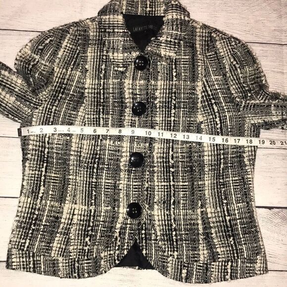 Lafayette 148 Textured Tweed Blazer Snap Front - Picture 7 of 10